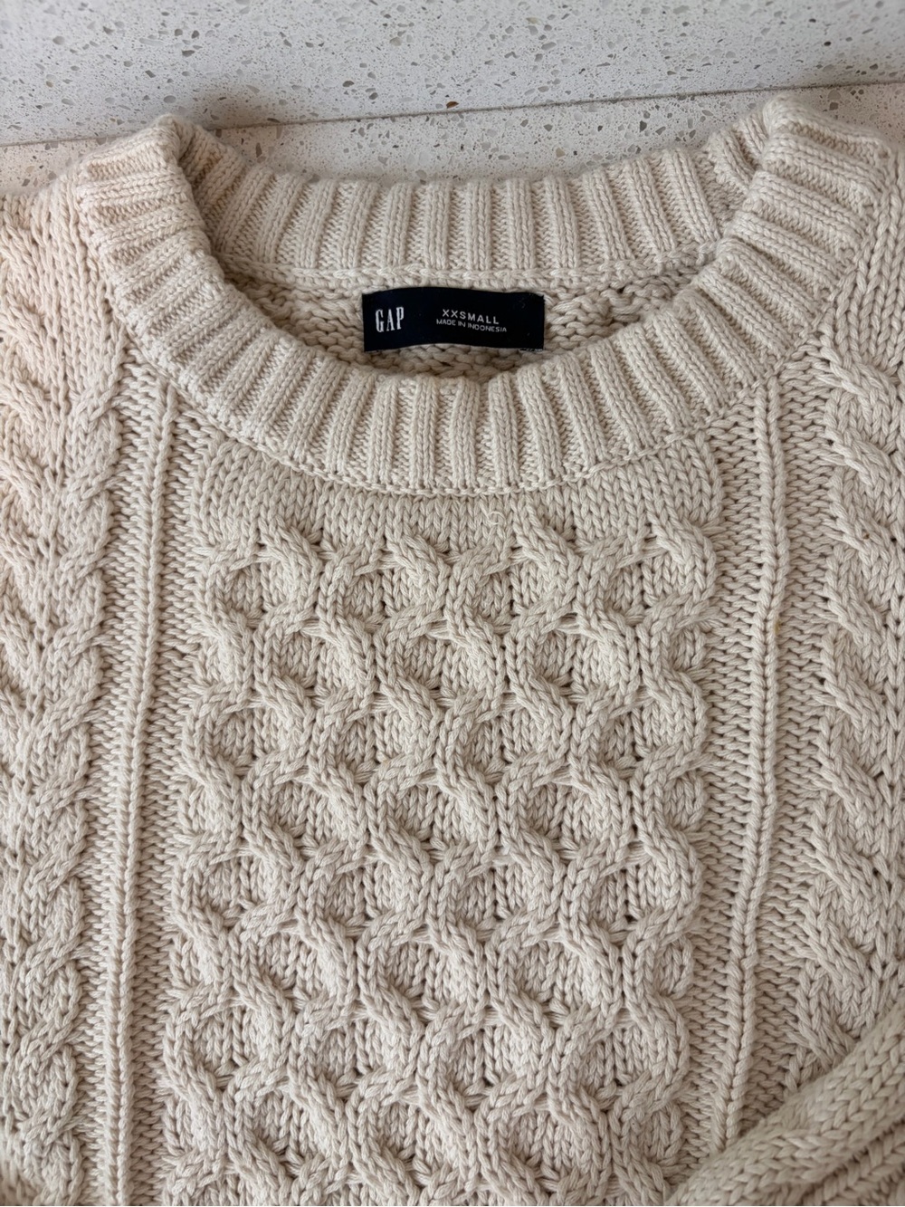 GAP Cream Cable Knit Sweater women’s